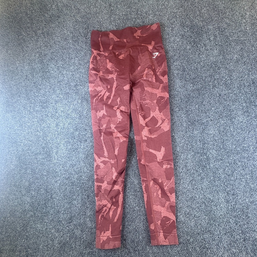 Gymshark Adapt Camo Seamless Ankle Legging Womens 23x24 Soft Berry Activewear
